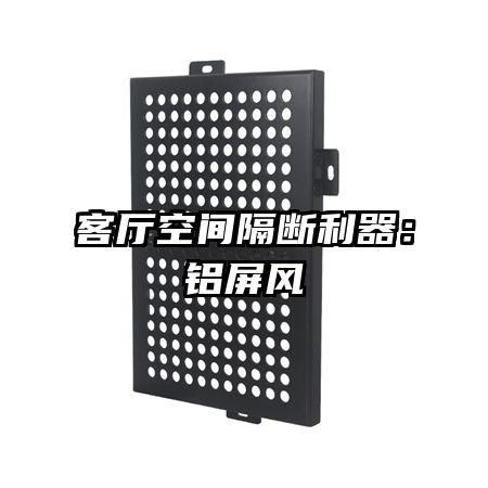 客厅空间隔断利器:铝屏风