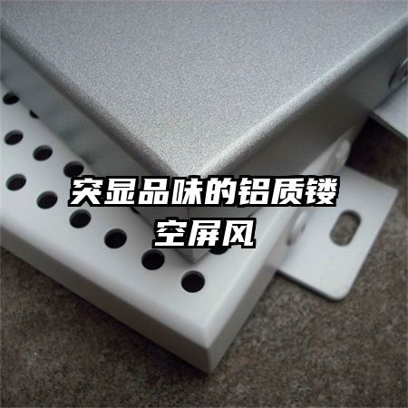 突显品味的铝质镂空屏风